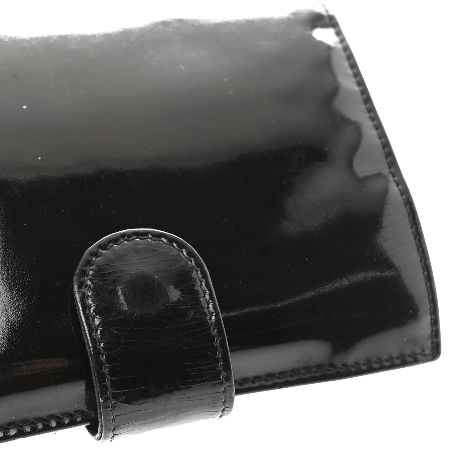 Chanel Patent Timeless CC Compact French Wallet Black 11 of 11