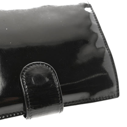 Chanel Patent Timeless CC Compact French Wallet Black 11 of 11