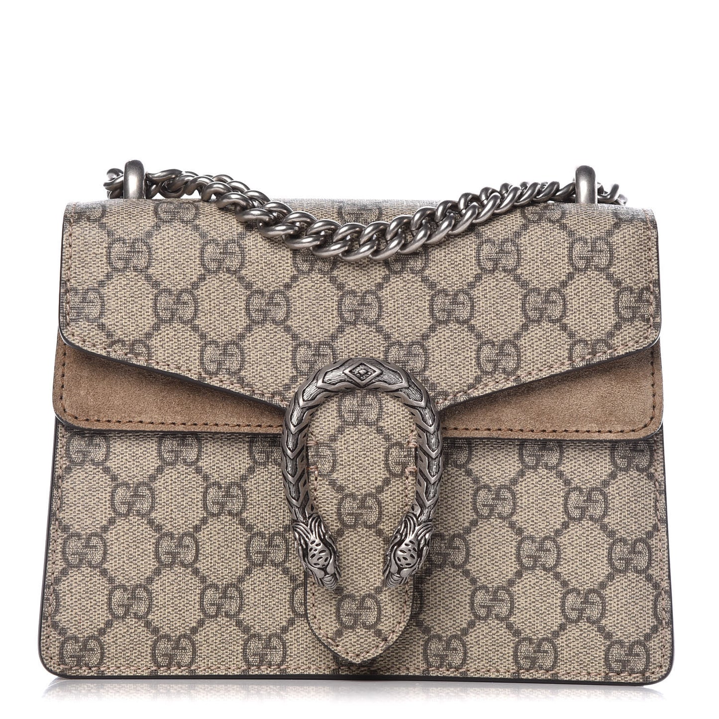 GG Supreme Monogram Mini Dionysus Shoulder Bag Taupe