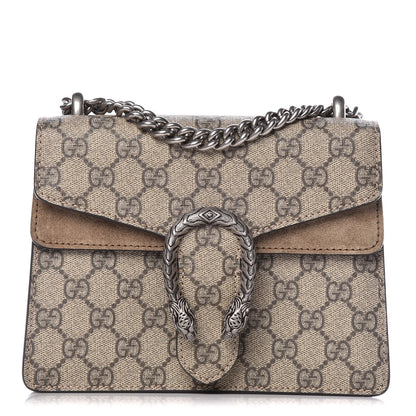 Gucci GG Supreme Monogram Mini Dionysus Shoulder Bag Taupe 1 of 9