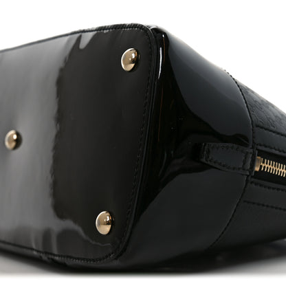 Gucci Patent Microguccissima Small Nice Top Handle Dome Bag Black 10 of 10