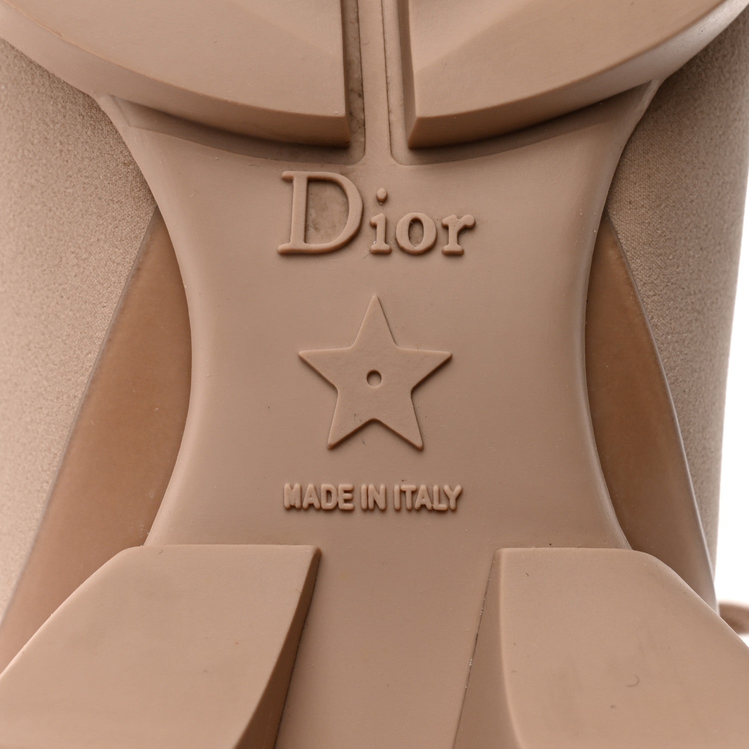 Christian Dior Neoprene Rubber Womens D-Connect Sneakers 37 Nude 8 of 8
