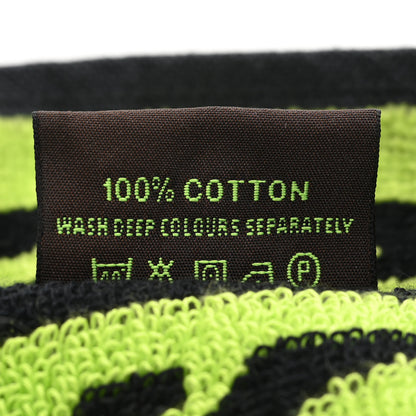 Louis Vuitton Cotton Monogram Graffiti Beach Towel Green 5 of 5