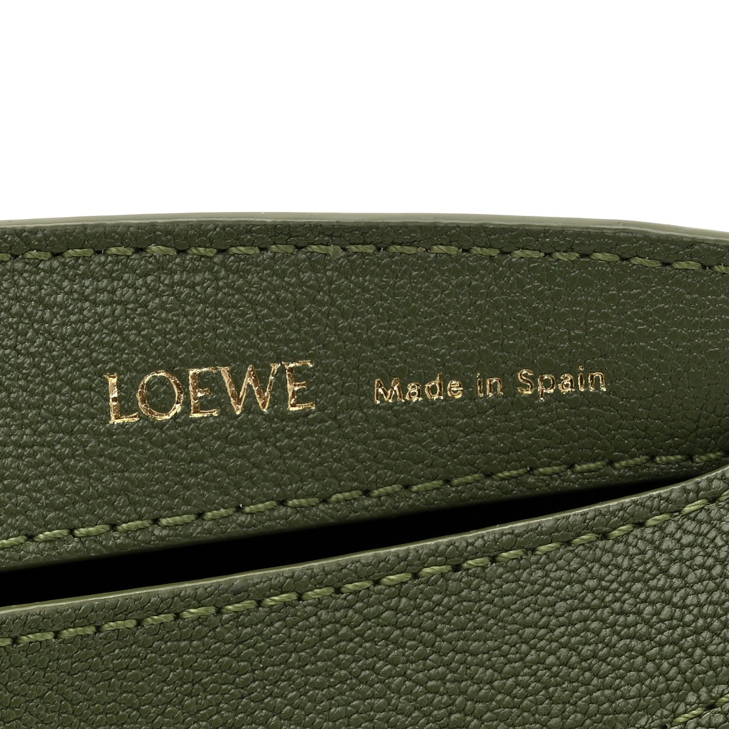 Loewe Satin Calfskin Jacquard Luna Bag Avocado Green 6 of 11