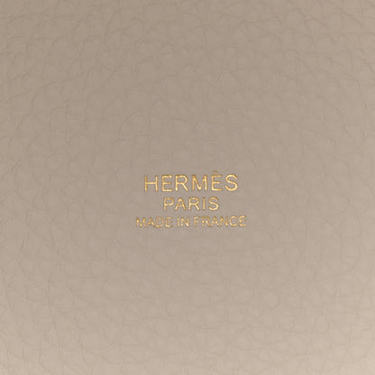 Hermes Taurillon Clemence Picotin Lock 18 PM Gris Pale 6 of 12