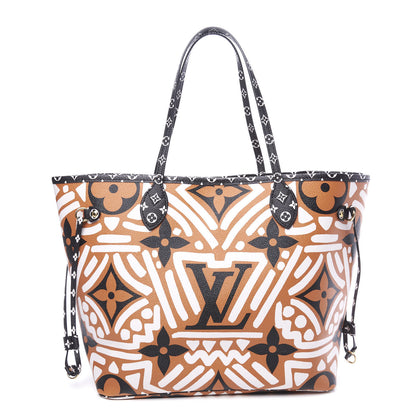 Louis Vuitton Monogram Giant Crafty Neverfull MM Creme Caramel 1 of 9