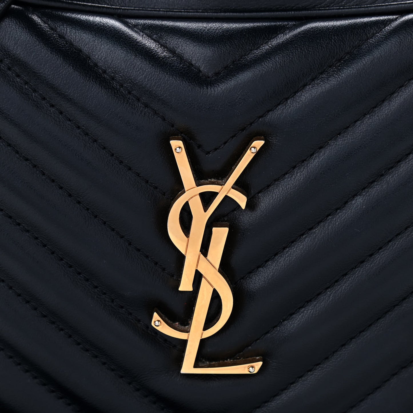 Calfskin Matelasse Monogram Lou Camera Bag Black