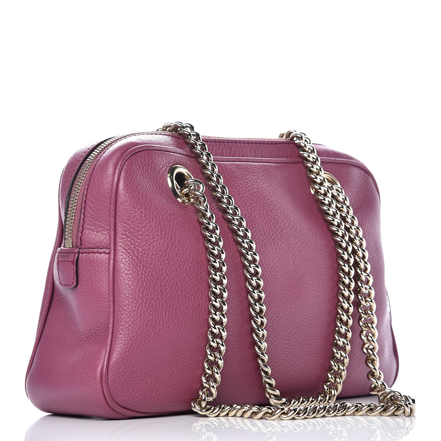 Gucci Pebbled Calfskin Small Soho Bowler Peonia Flower 3 of 10