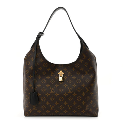 Louis Vuitton Monogram Flower Hobo Black 1 of 10