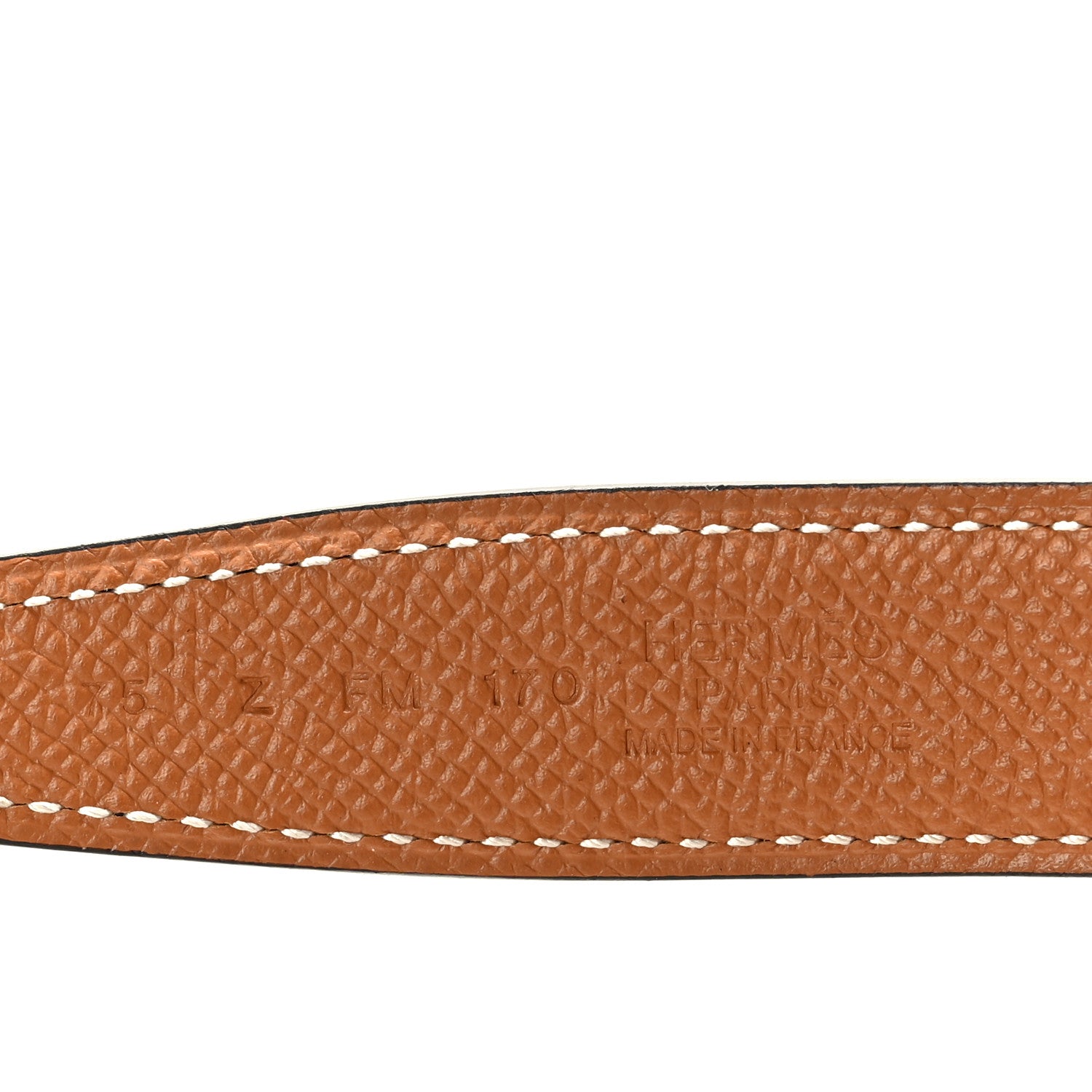 Hermes Swift Epsom 24mm H Torsade Belt 75 30 Black Gold 3 of 5