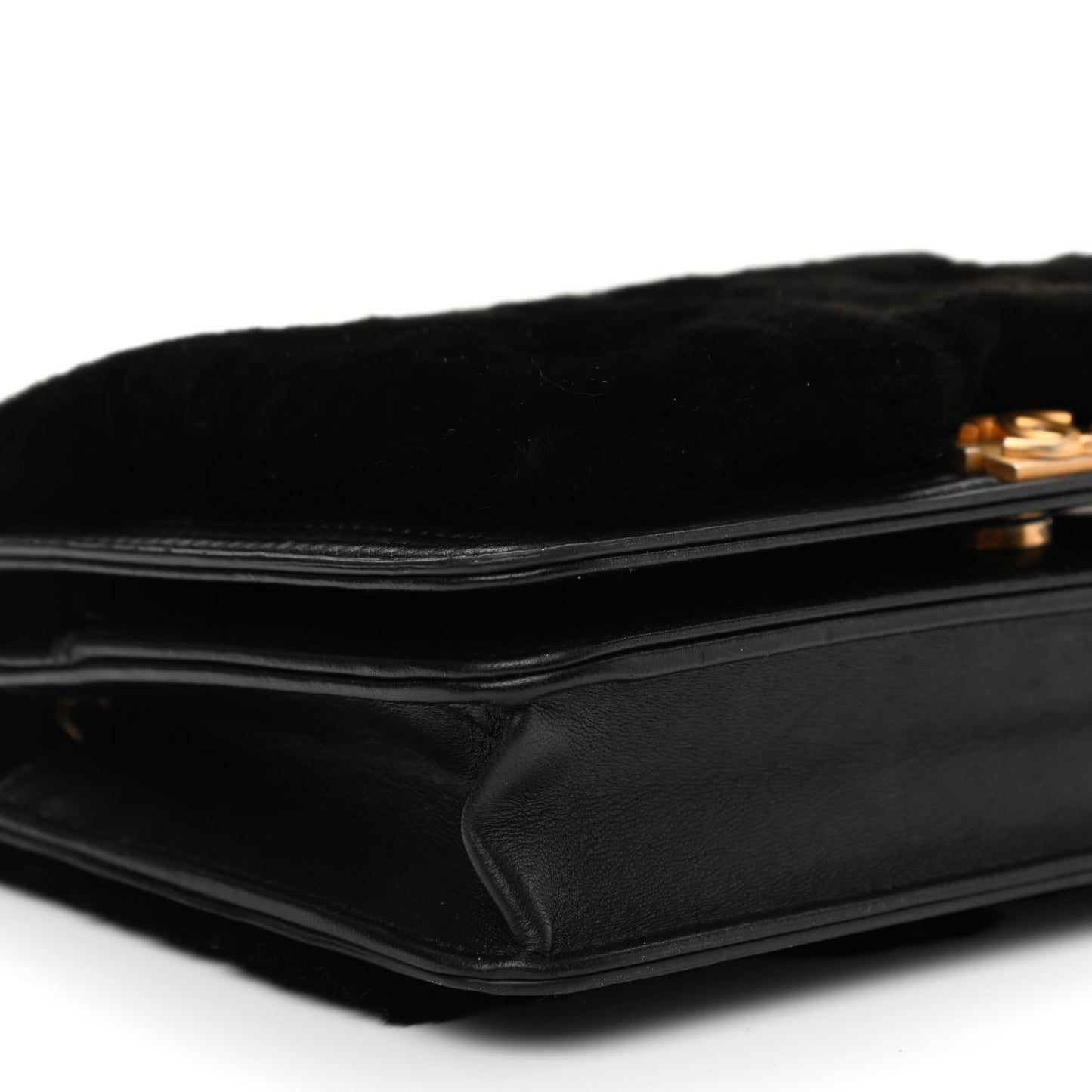 Orylag Lambskin Wallet On Chain Black
