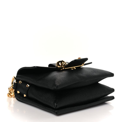 Alexander McQueen Calfskin Small Twin Skull Chain Crossbody Black 4 of 9