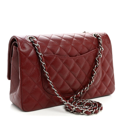 Chanel Caviar Quilted Medium Double Flap Burgundy 2 of 9