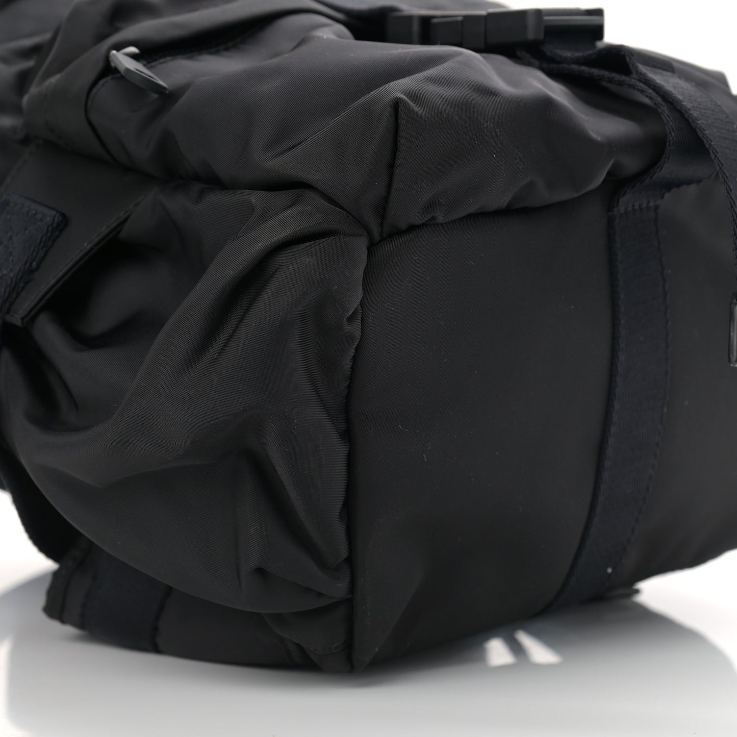 Nylon Logo Print Small Wilfin Backpack Black