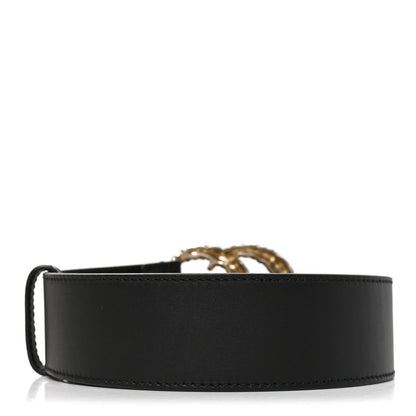 Gucci Moon Calfskin Scales Double G 40mm Belt 85 34 Black 2 of 4