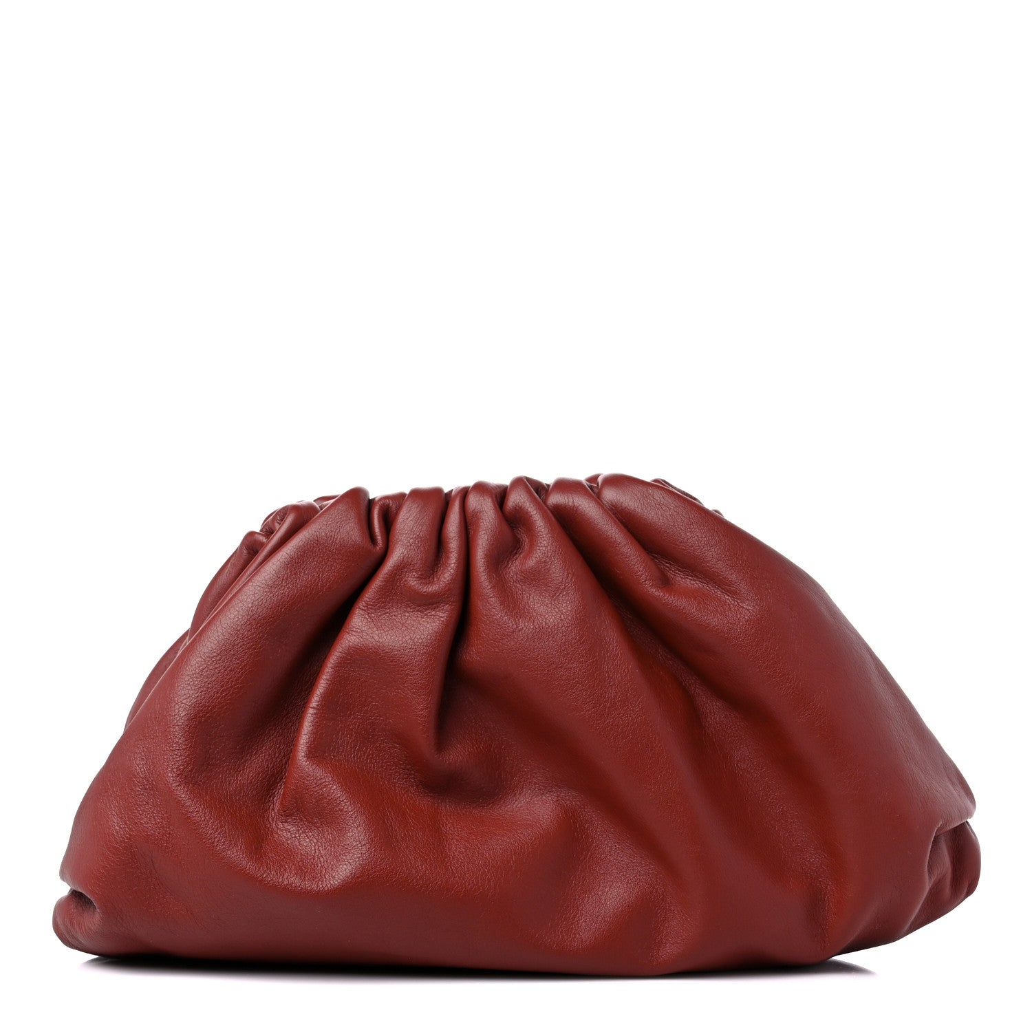 Bottega Veneta Smooth Butter Calf The Pouch Oversized Clutch Rust 1 of 10