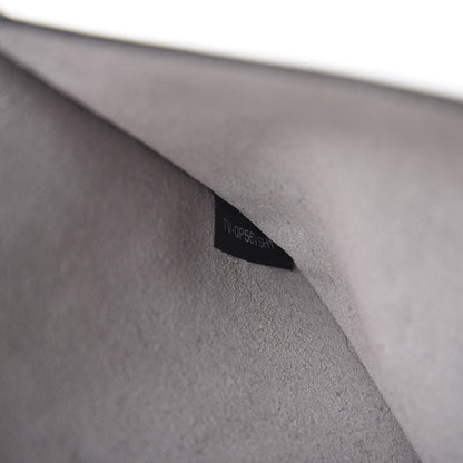 Valentino Garavani Pebbled Calfskin Large Rockstud Envelope Clutch Pastel Grey 9 of 10