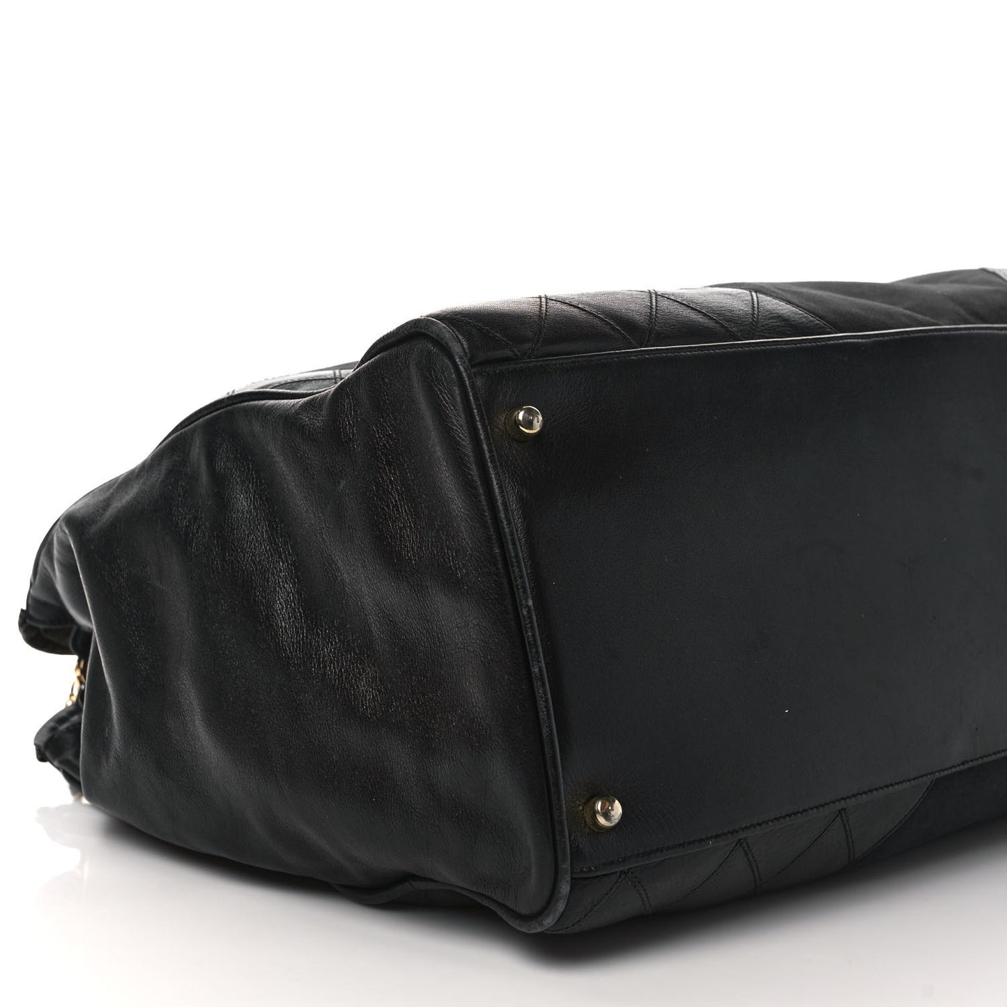 Canvas Calfskin XL Weekender Bag Black