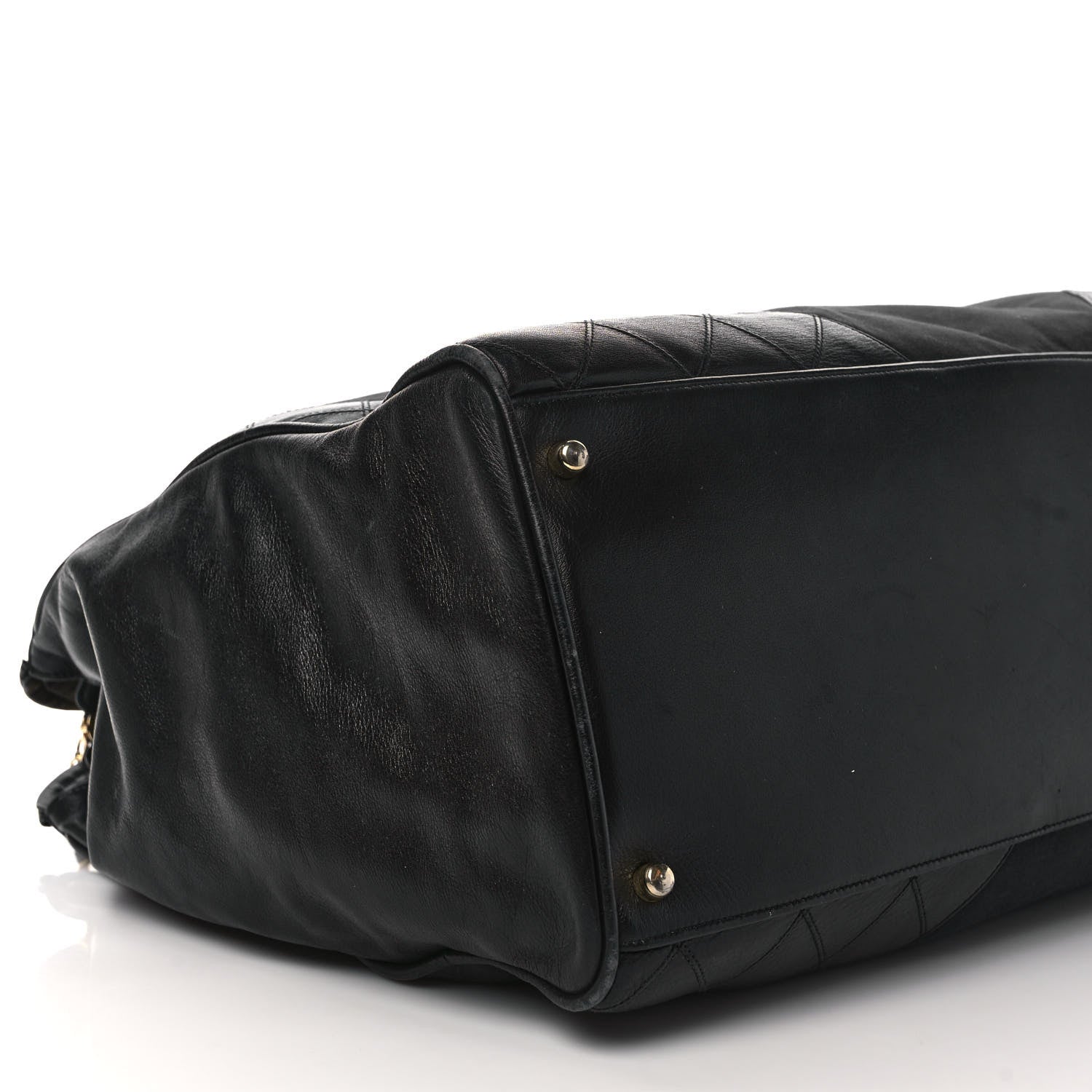 Chanel Canvas Calfskin XL Weekender Bag Black 8 of 13