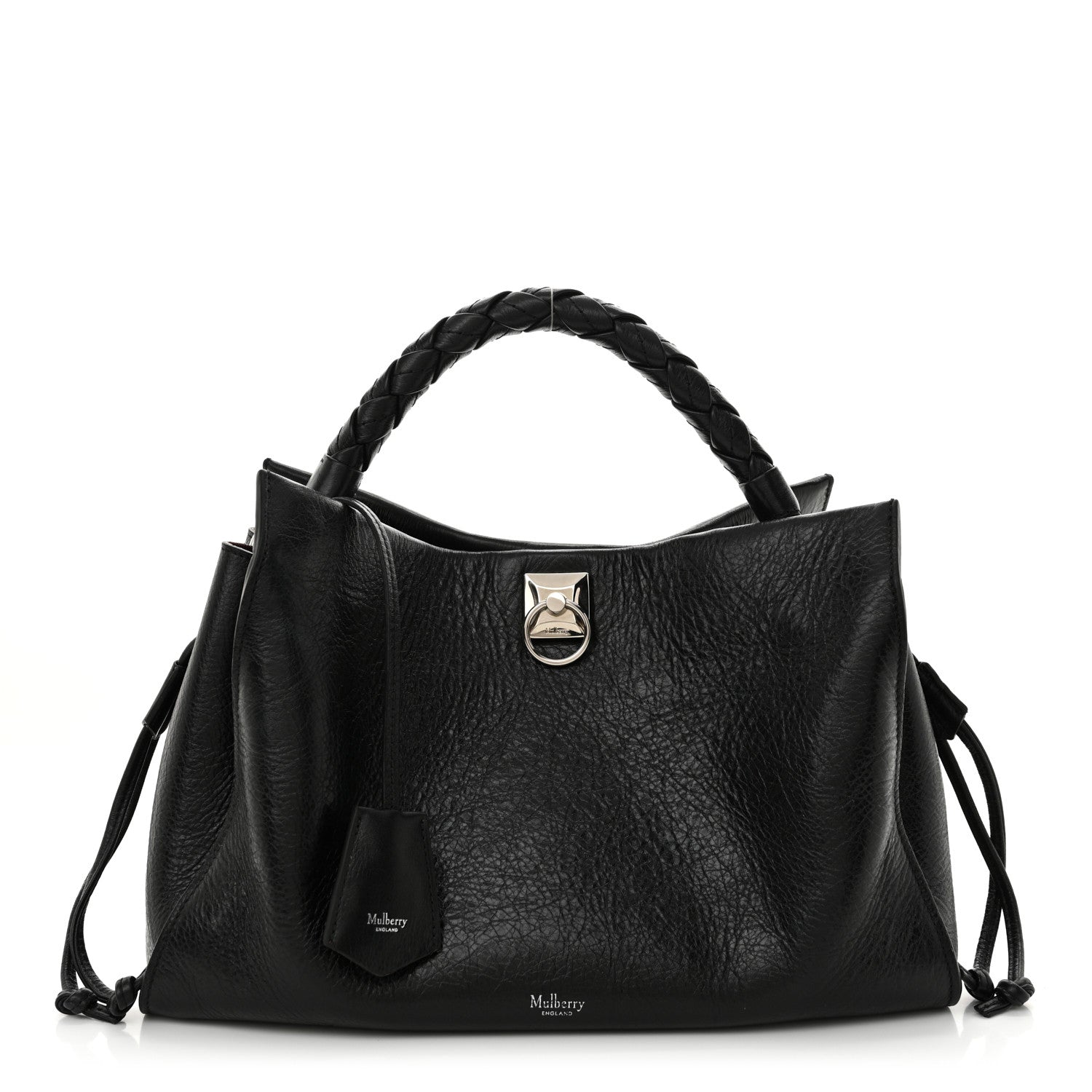 Mulberry High Shine Calfskin Iris Tote Black 1 of 11