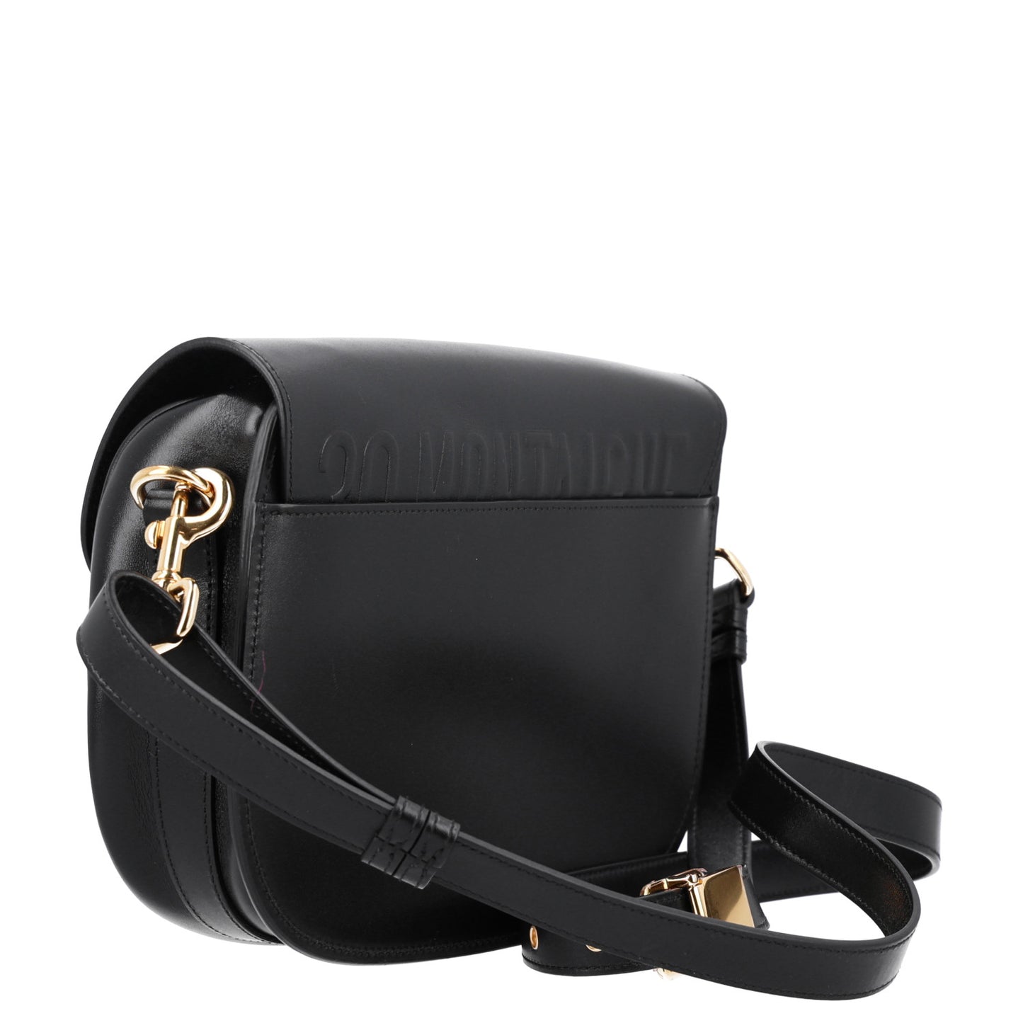 Box Calfskin Medium Bobby Flap Black