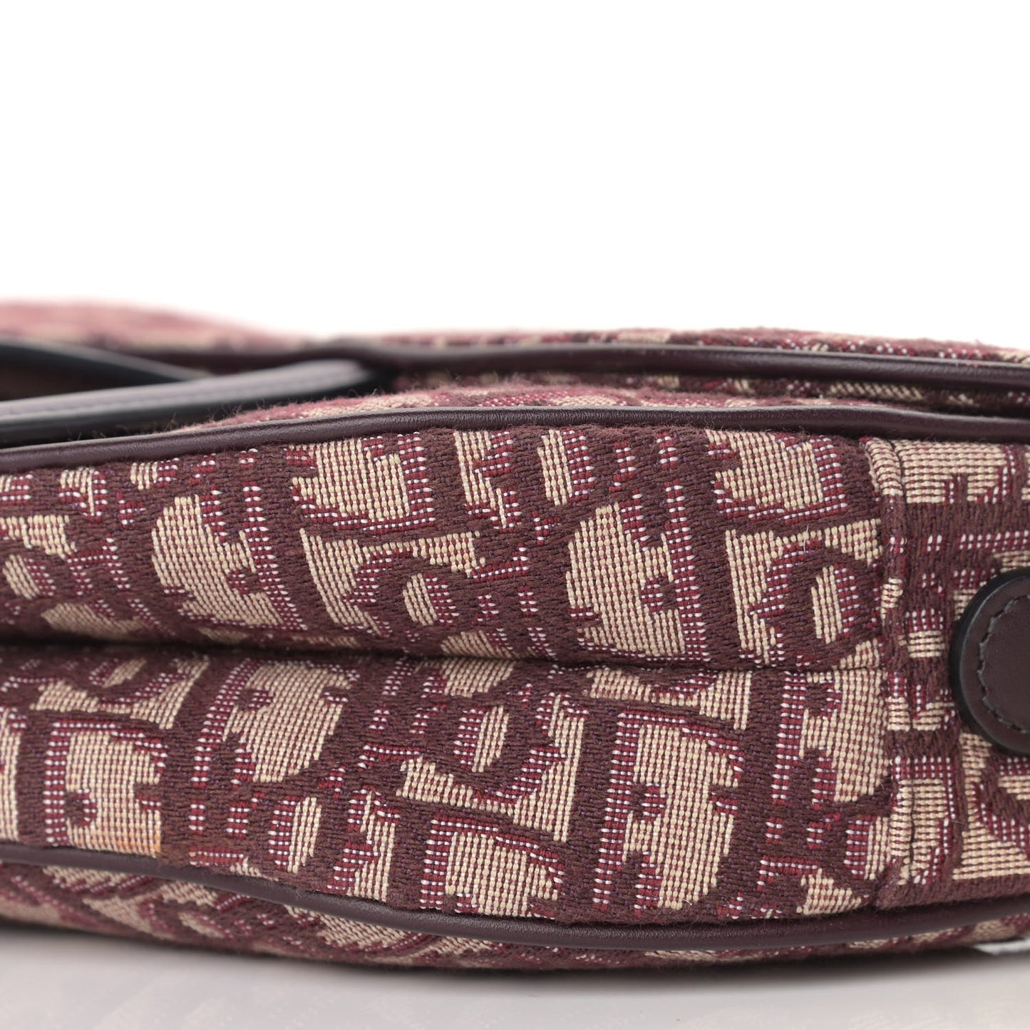 Oblique Saddle Bag Burgundy