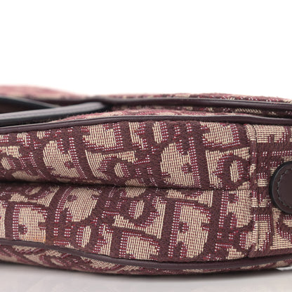 Christian Dior Oblique Saddle Bag Burgundy 8 of 11