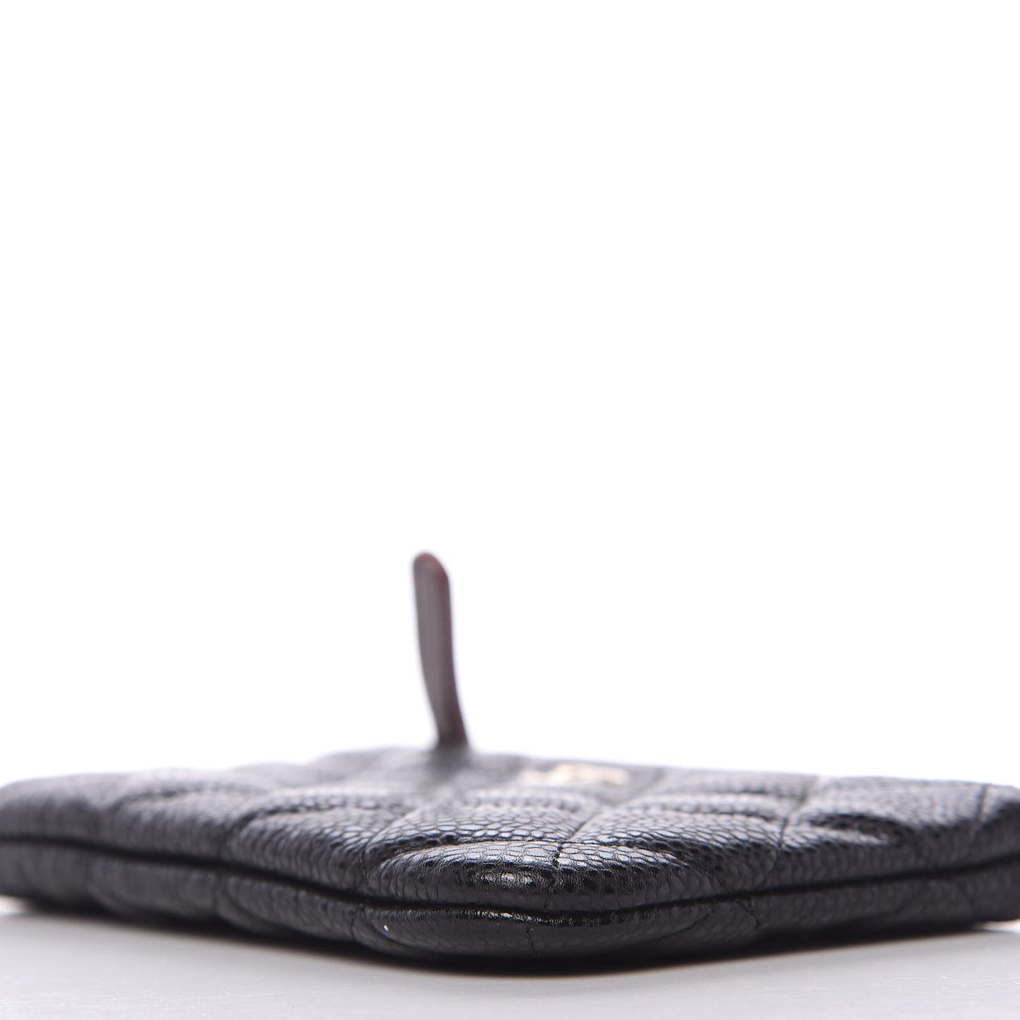Caviar Quilted Small Cosmetic Case Black