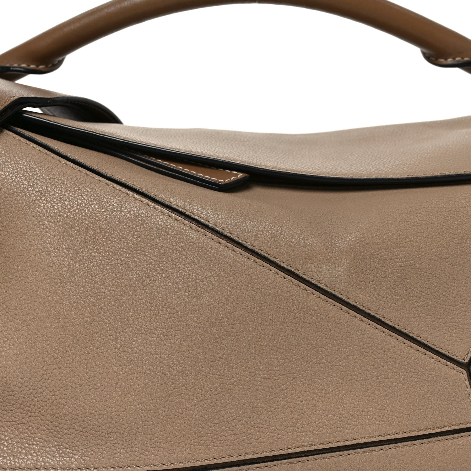 Loewe Grained Calfskin Medium Puzzle Bag Sand Mink 8 of 10