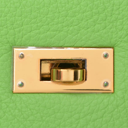 Hermes Taurillon Clemence Kelly Retourne 32 Vert Cru 14 of 41