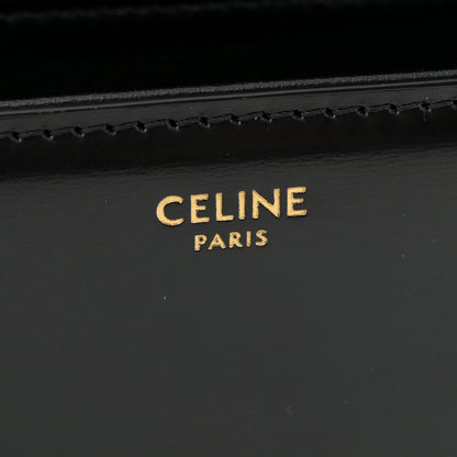 Celine Shiny Calfskin Medium Triomphe Black 6 of 14