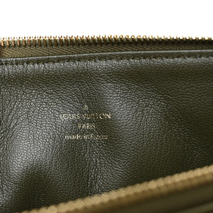 Louis Vuitton Lambskin Embossed Monogram Coussin MM Khaki 6 of 9