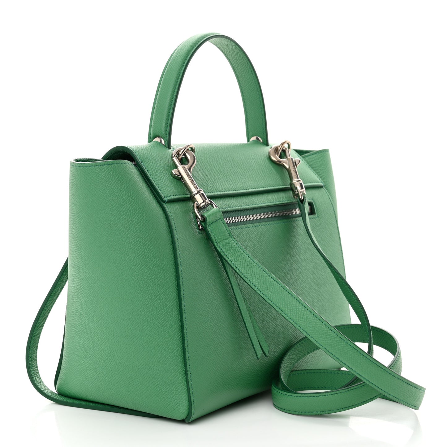 Grained Calfskin Micro Belt Bag Pop Green