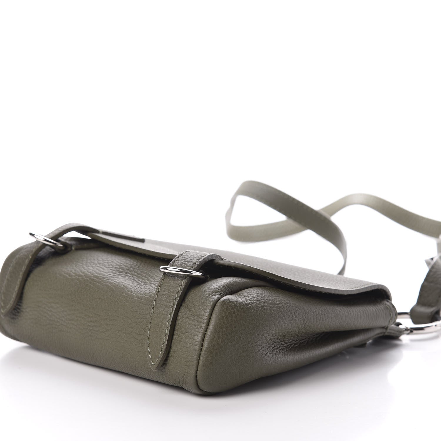 Burberry Soft Grain Calfskin Baby Bridle Saddle Bag Green 8 of 9