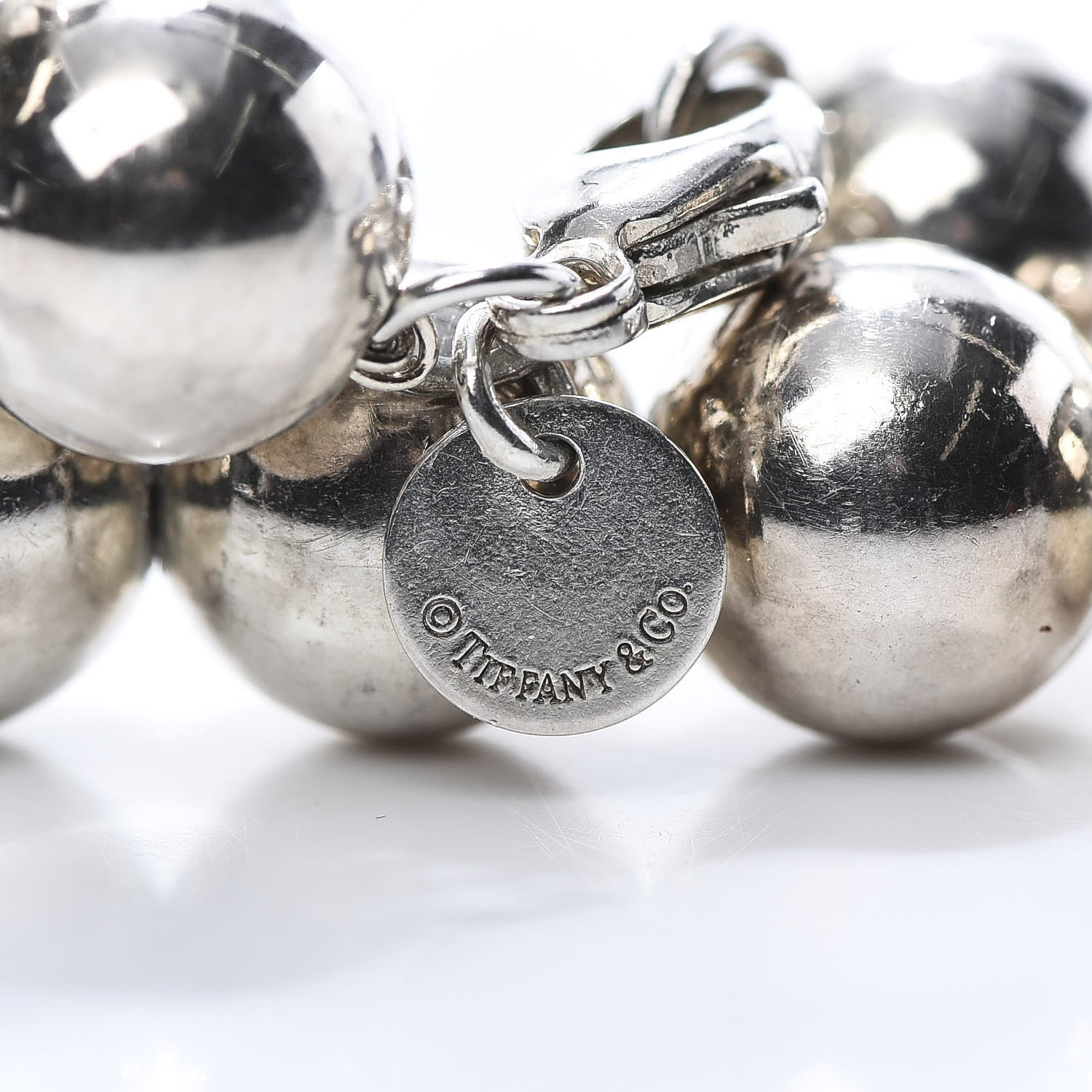 Tiffany Sterling Silver 10mm HardWear Ball Bracelet 4 of 6