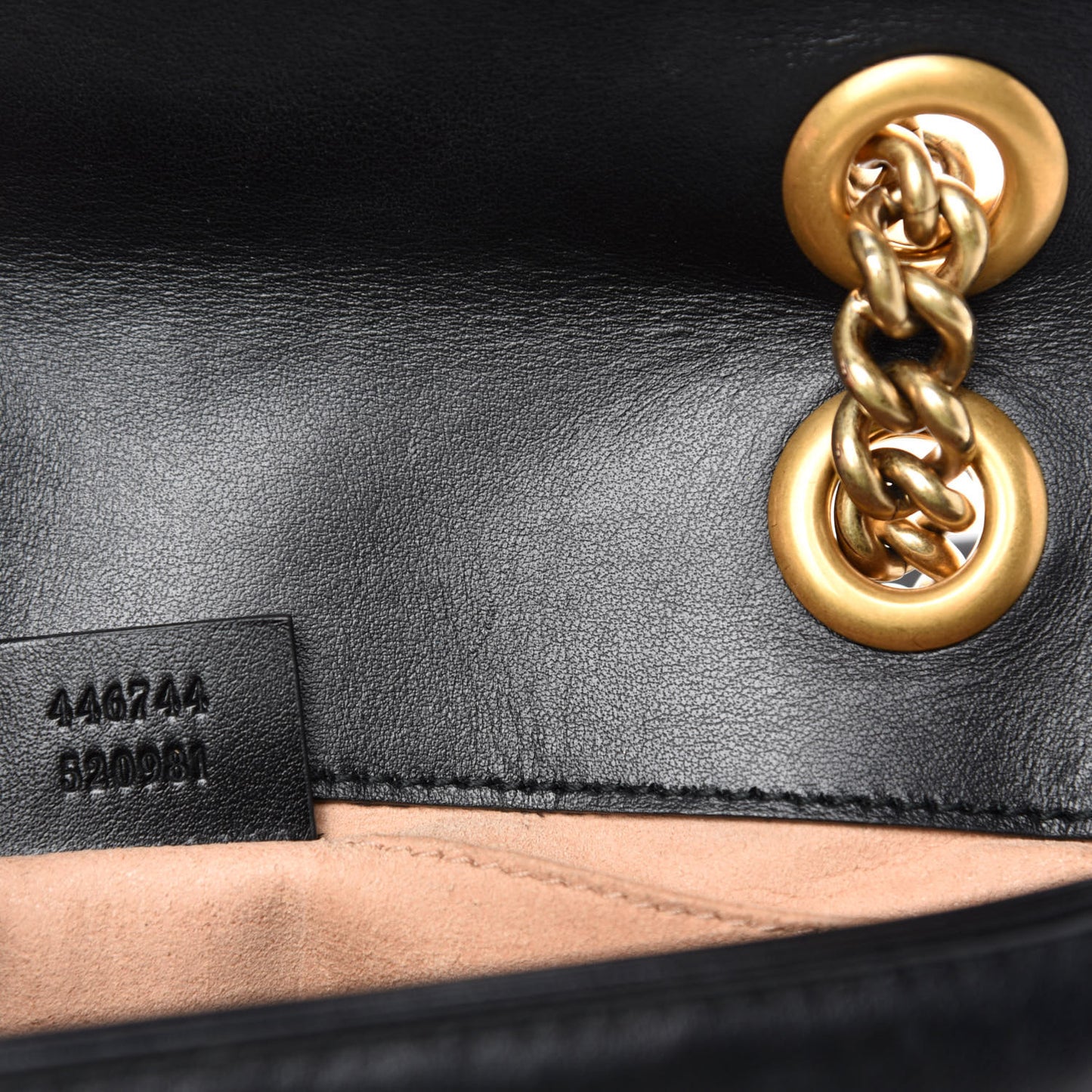 Calfskin Matelasse Mini GG Marmont Shoulder Bag Black