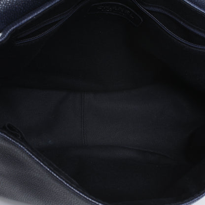 Chanel Caviar Half Moon Large Flap Navy 5 of 7