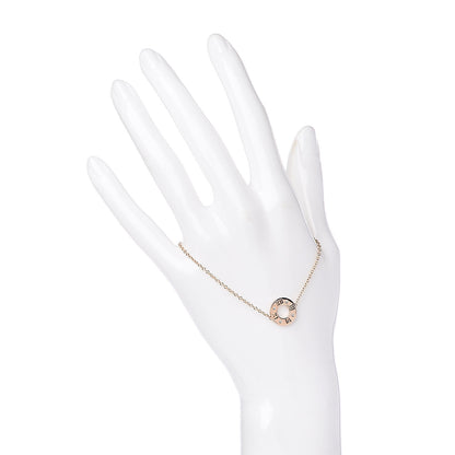 Tiffany 18K Rose Gold Diamond Atlas Pierced Bracelet 2 of 5