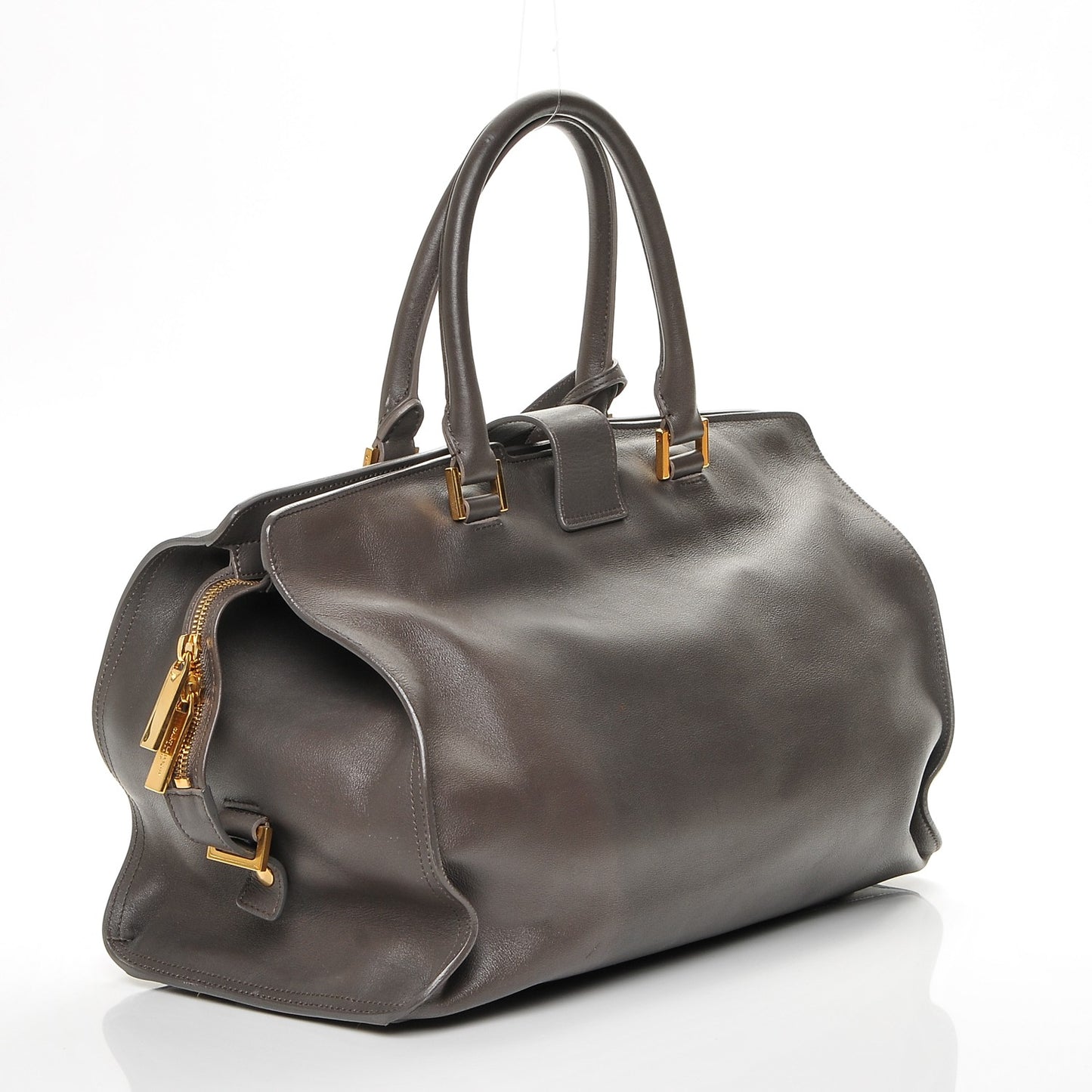 Calfskin Medium Classic Y Cabas Grey
