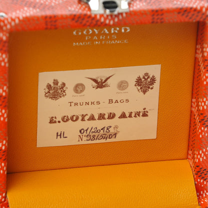 Goyard Goyardine Regence Mini Trunk Orange 6 of 9