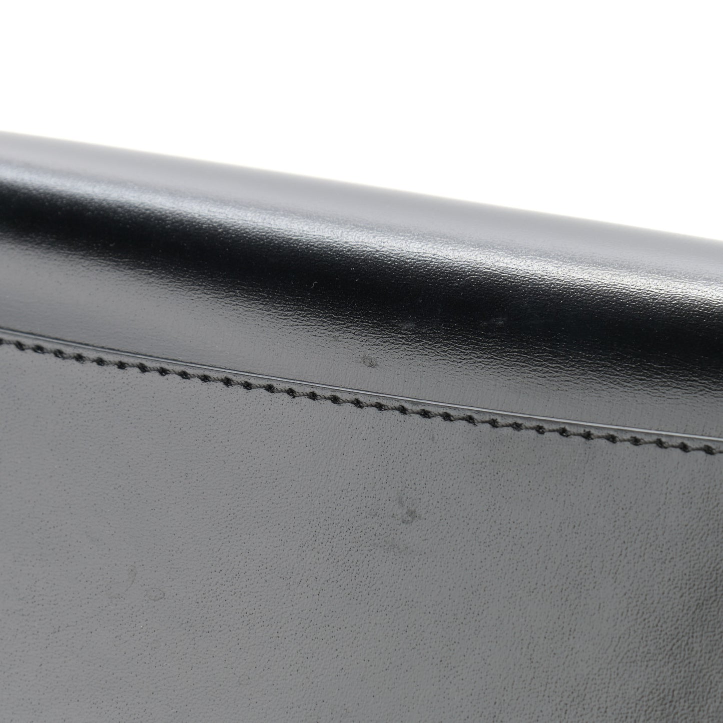 Shiny Lord Calfskin Small Antigona Black