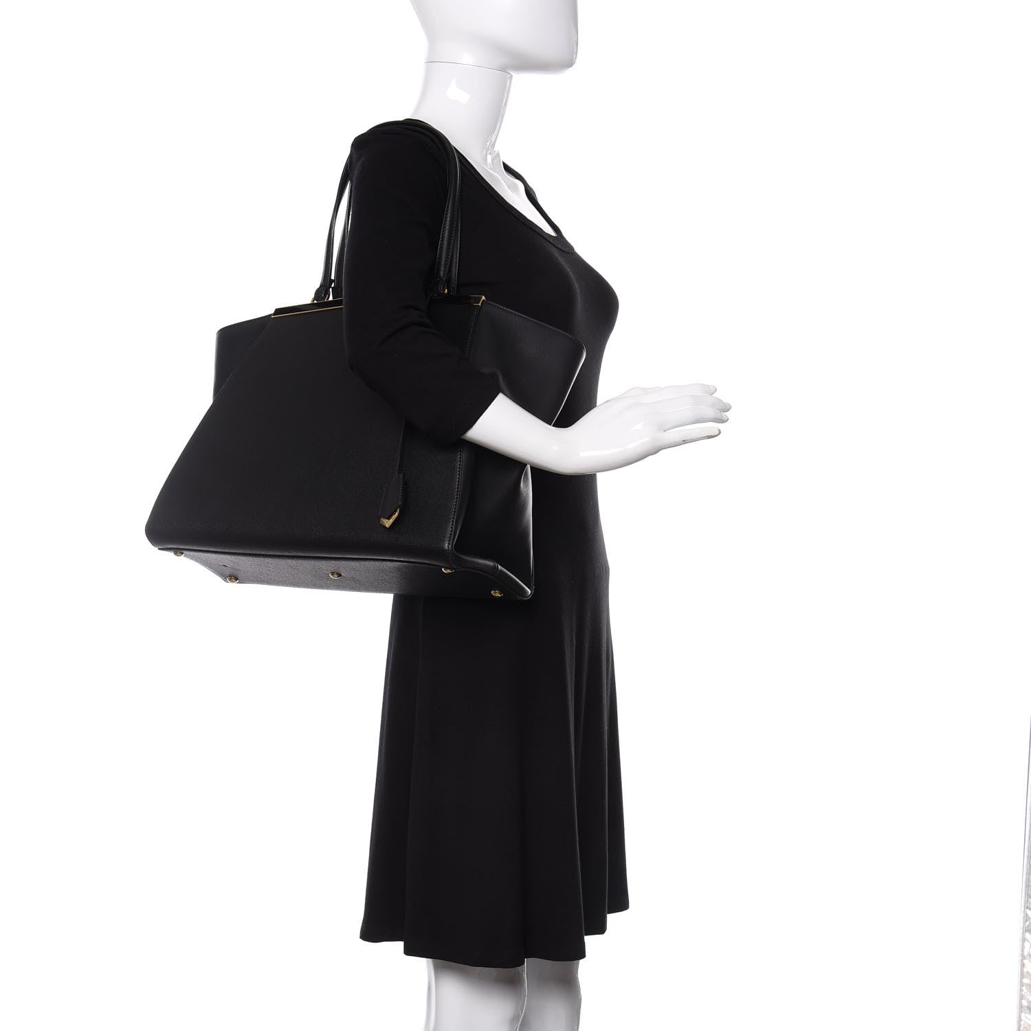 Fendi Vitello Elite Large 3Jours Tote Black 2 of 9