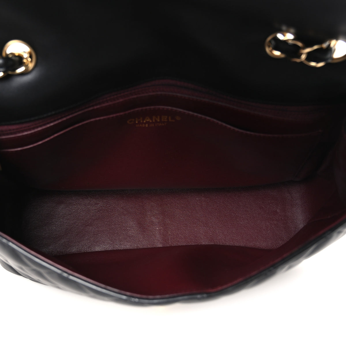 Chanel Lambskin Quilted Jumbo Single Flap Black 4 of 10