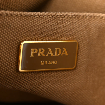 Prada Canapa Crystal Studded Tote Tobacco 6 of 13