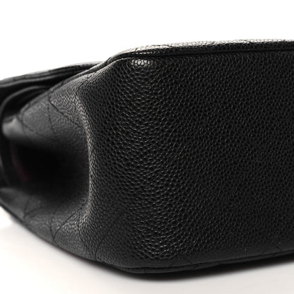 Chanel Caviar Quilted Jumbo Double Flap Black 9 of 10