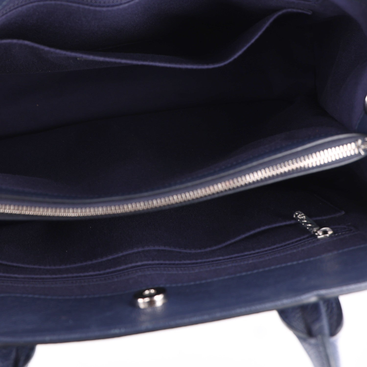 Chanel Grained Calfskin Large Neo Executive Shopper Tote Dark Blue 5 of 10