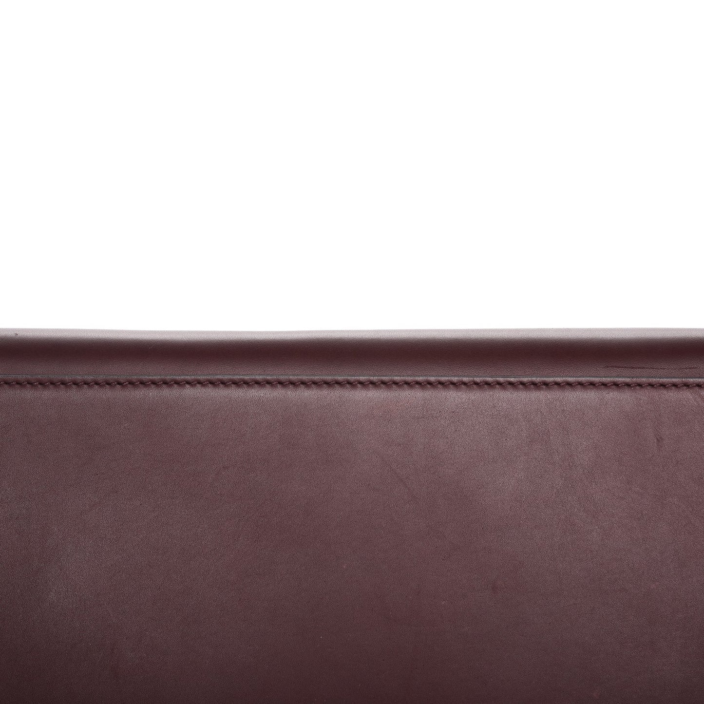 Smooth Calfskin Suede Medium Trapeze Burgundy