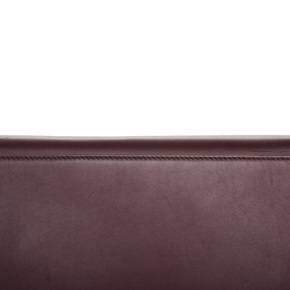 Celine Smooth Calfskin Suede Medium Trapeze Burgundy 10 of 12