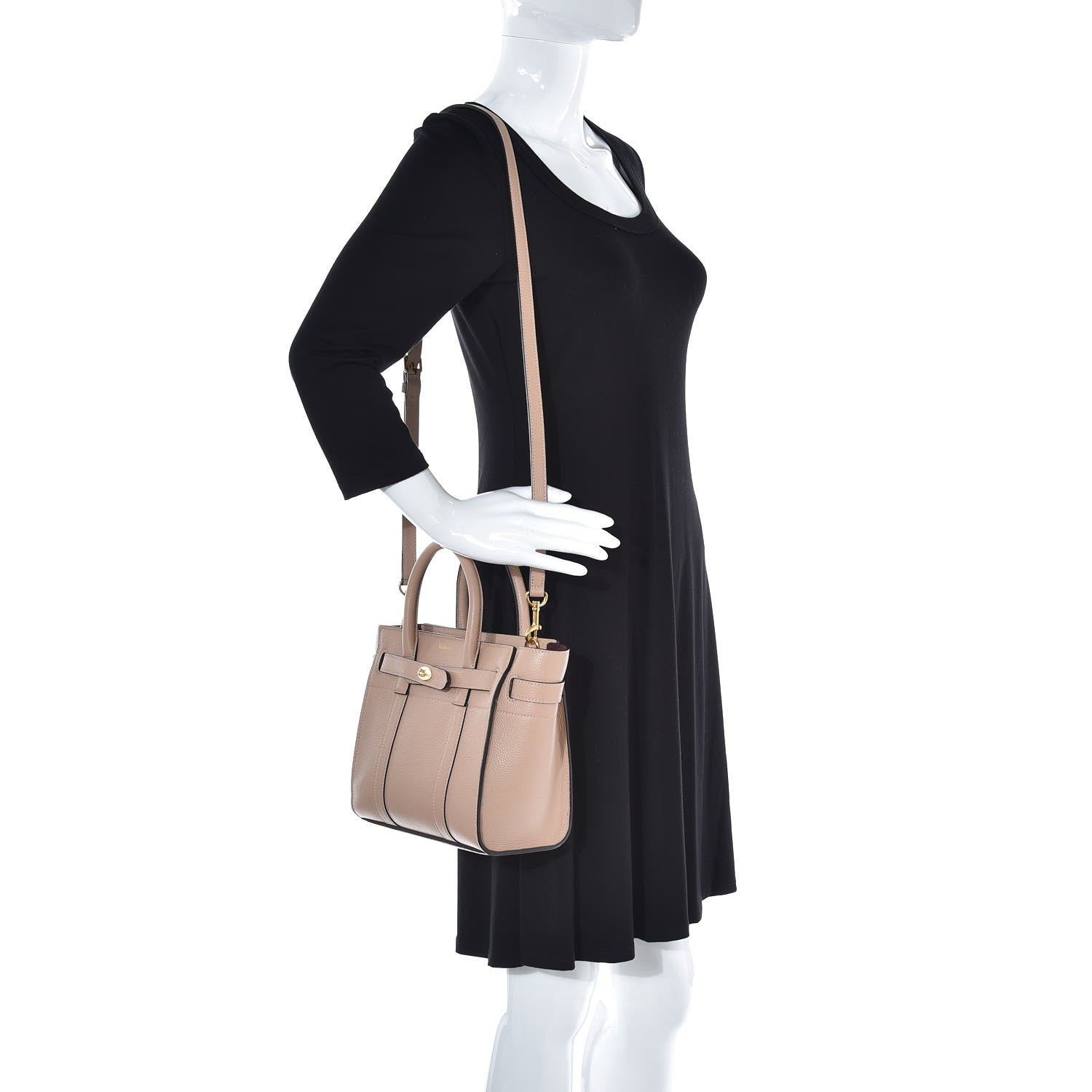 Mulberry Small Classic Grain Mini Zipped Bayswater Rosewater 2 of 6