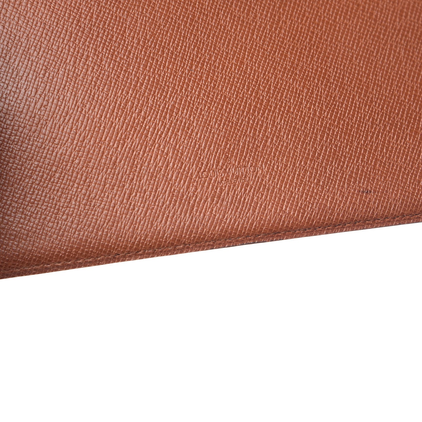 Monogram Simple Checkbook Holder Wallet